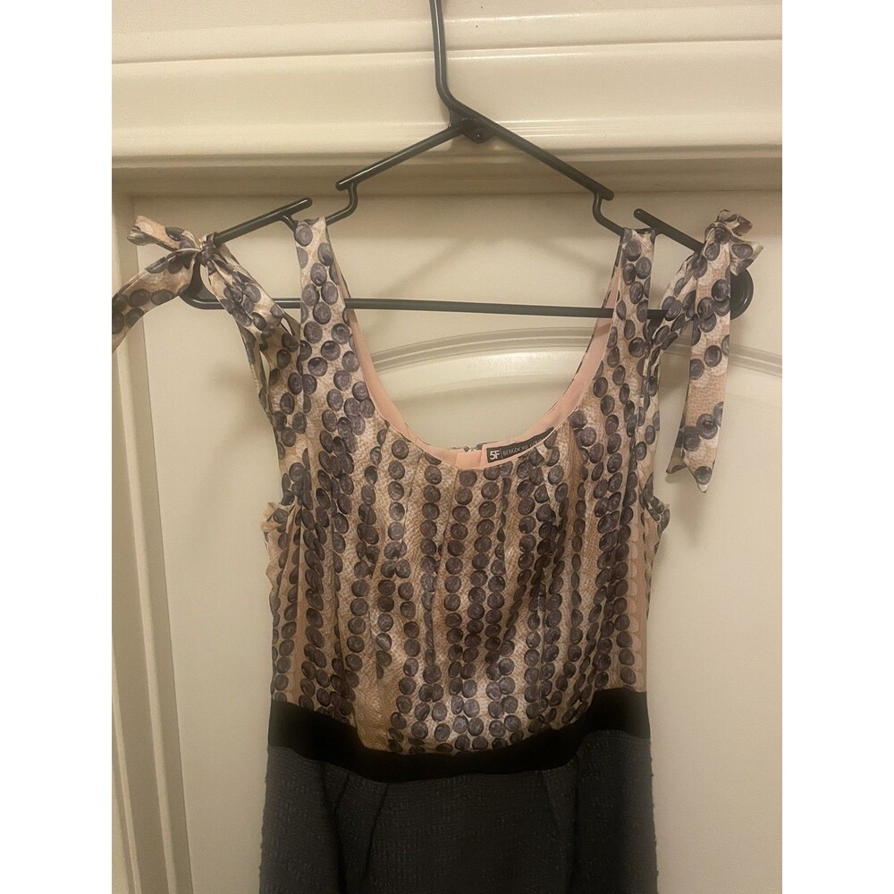 Vintage Milly of New York Bergdorf Goodman| Silk & Wool Sleeveless Dress Size 6